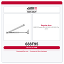 Corbin Russwin 688F95 Regular Arm – DC3000 & DC6000 Top Jamb