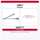 Corbin Russwin 688F77 Hold Open Arm for DC3000 & DC6000 – Top Jamb