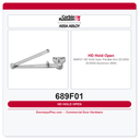 Corbin Russwin 689F01 HD Hold Open Parallel Arm DC3000 DC6000 – Aluminum (689)