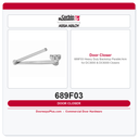 Corbin Russwin 689F03 Heavy Duty Backstop Parallel Arm for DC3000 & DC6000 Closers