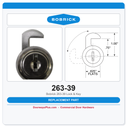 Bobrick 263-39 Lock & Key – Factory Replacement for B-263