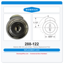 Bobrick 288-122 Lock & Key – Factory Replacement Part