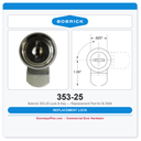 Bobrick 353-25 Lock & Key — Replacement Part for B-3094