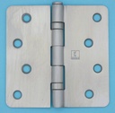 Hager RCBB1541 4" x 4" US32D Ball Bearing Hinge with 1/4" Radius Corners