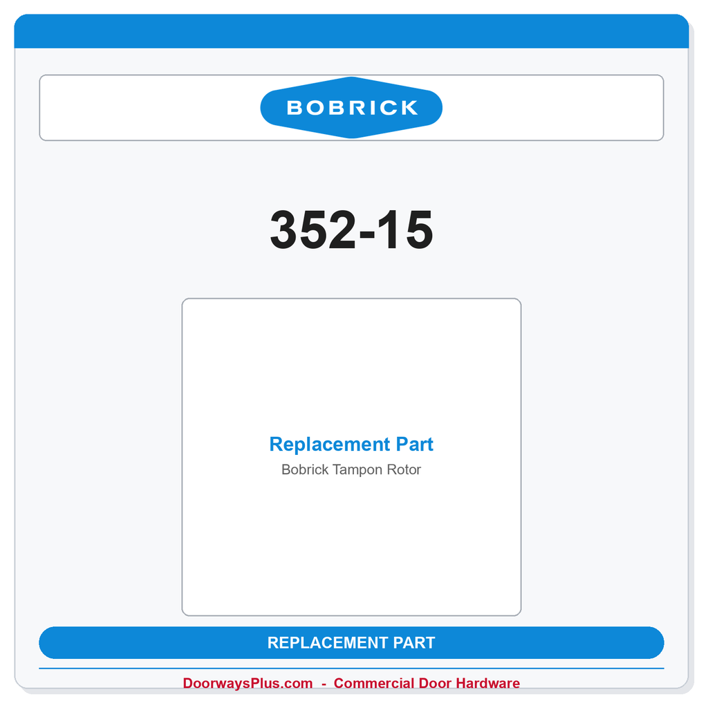Bobrick 352-15 Tampon Rotor