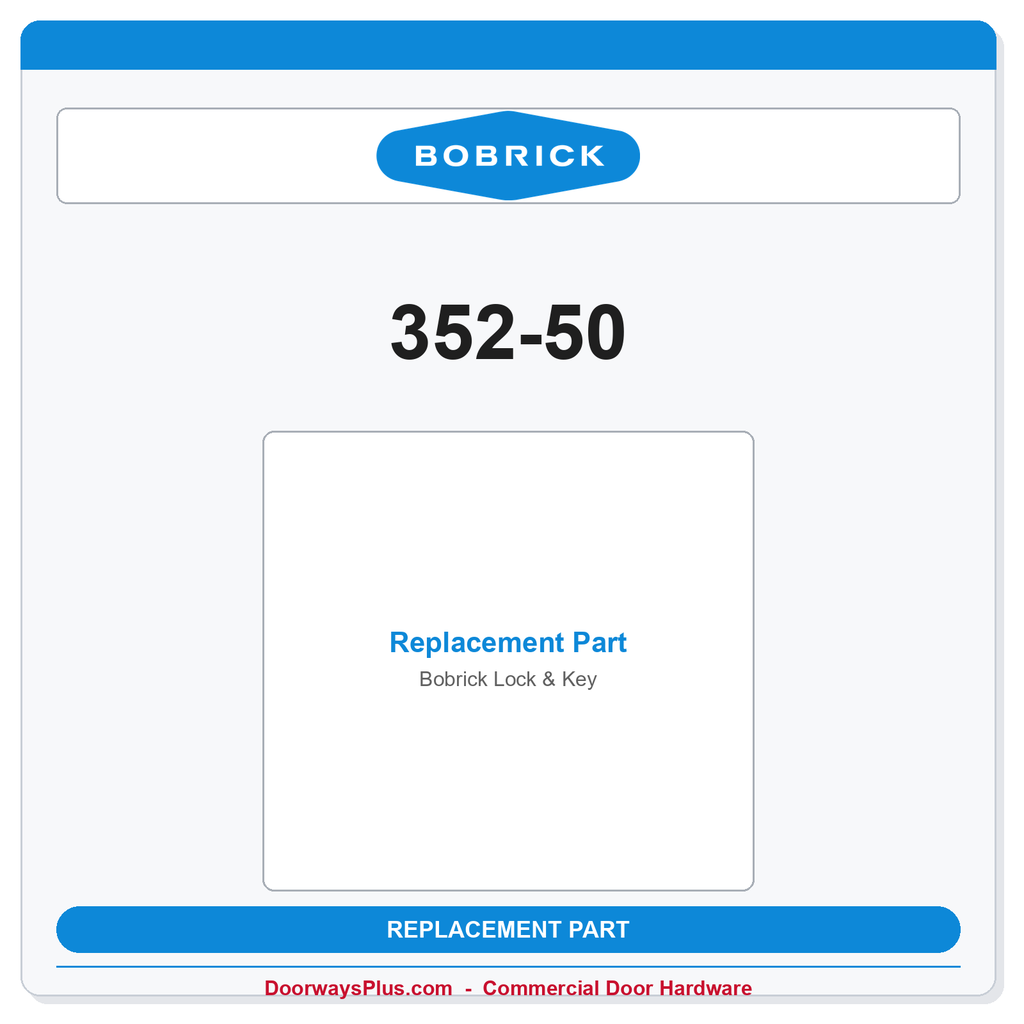 Bobrick 352-50 Lock & Key