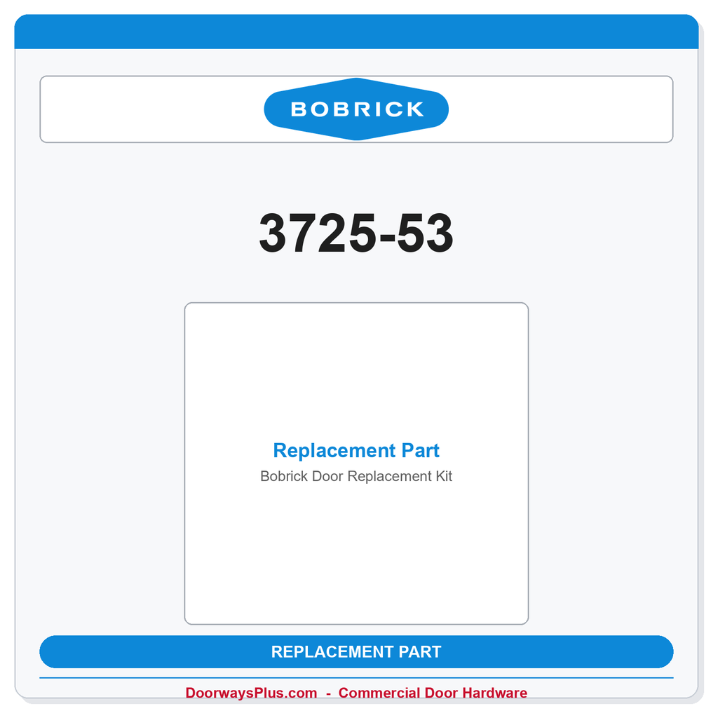 Bobrick 3725-53 Door Replacement Kit