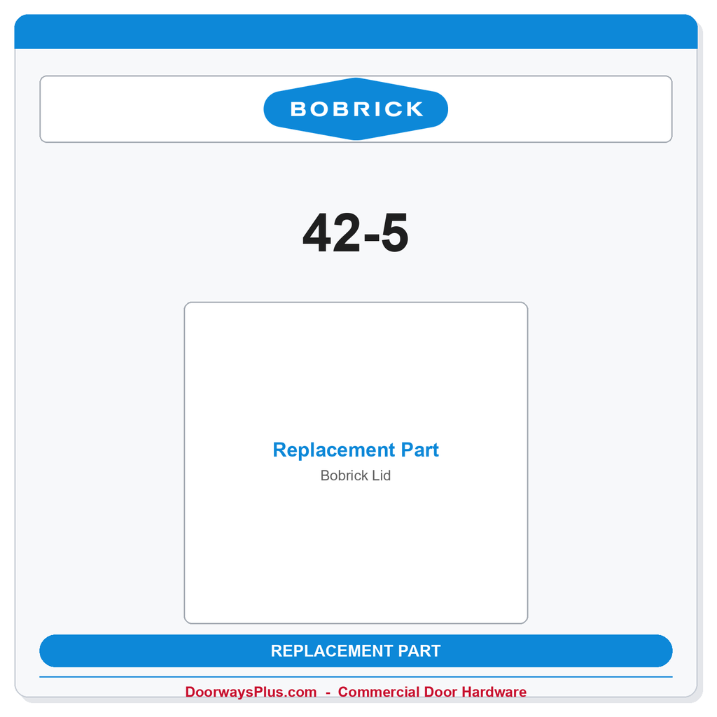 Bobrick 42-5 Lid