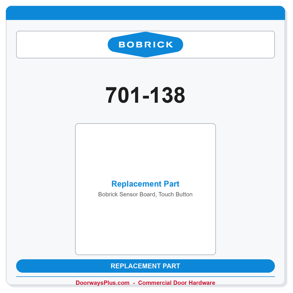 Bobrick 701-138 Sensor Board, Touch Button