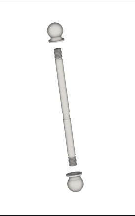 Hager 1710 Ball Tip Hinge Pin Set for 4" Hinges | Solid Brass Finials