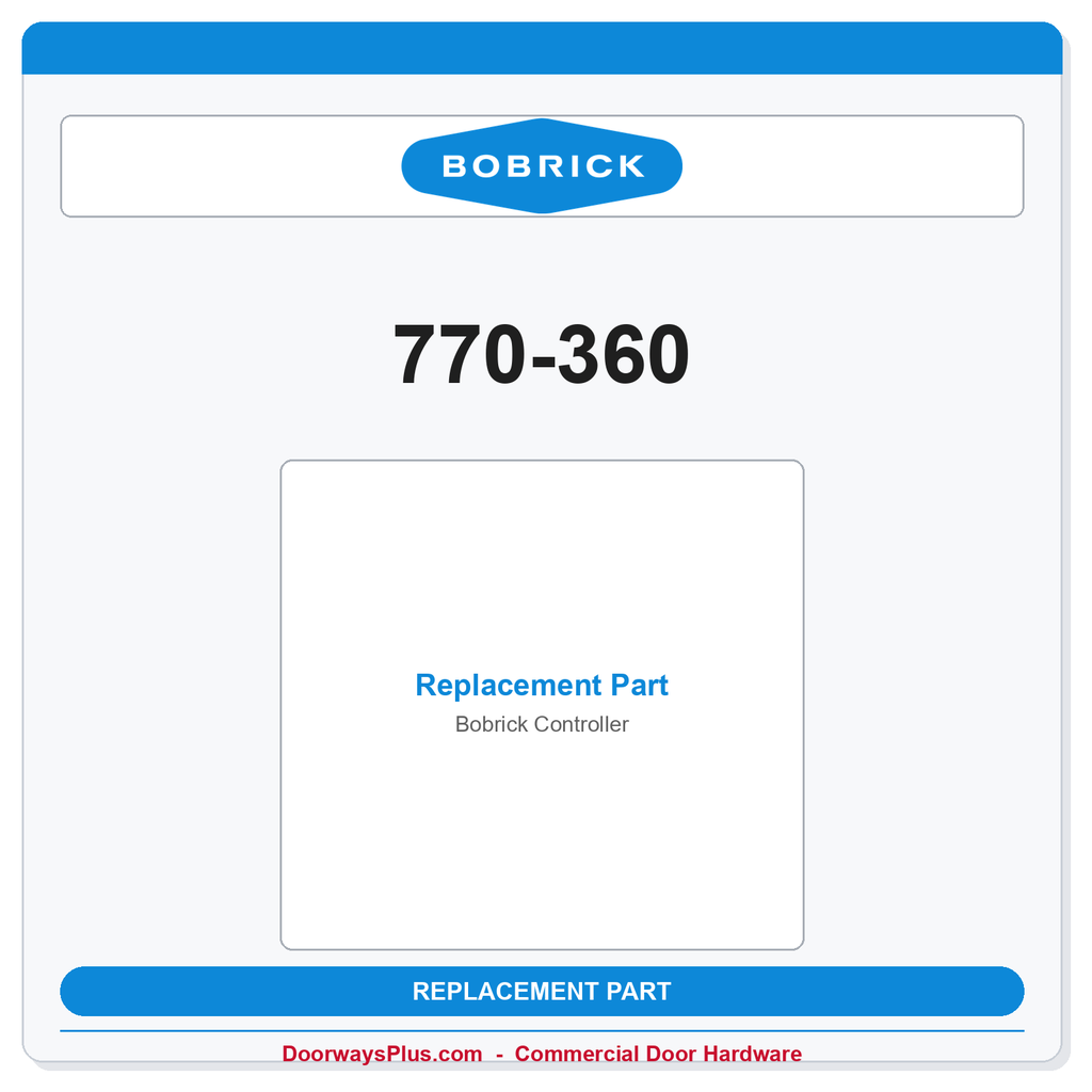 Bobrick 770-360 Controller – Factory Replacement Roller Part