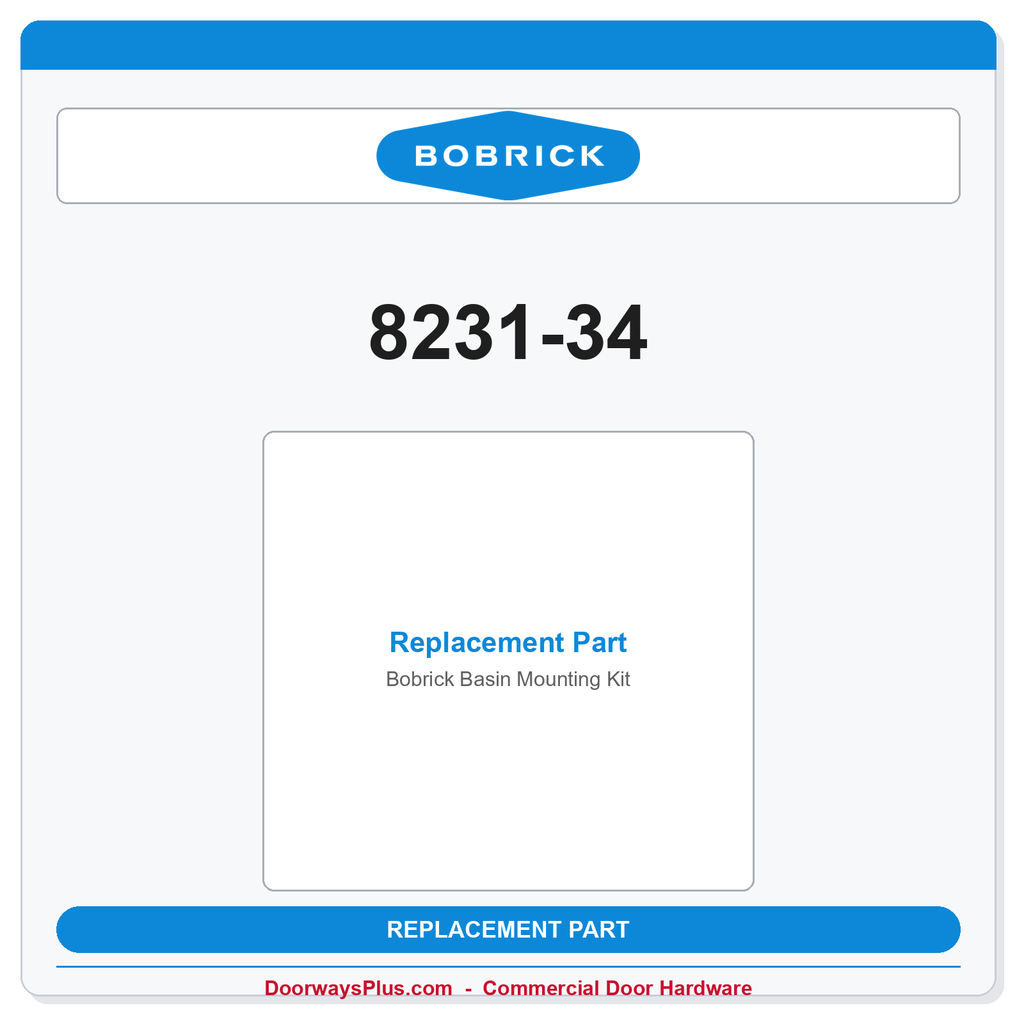 Bobrick 8231-34 Basin Mounting Kit