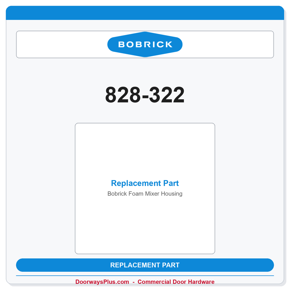 Bobrick 828-322 Foam Mixer Housing