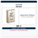 Securitron SP-1 Touch Sense Request to Exit Plate – US32D Satin Stainless