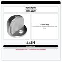 Rockwood 441H Universal Dome Floor Stop | Solid Cast Brass