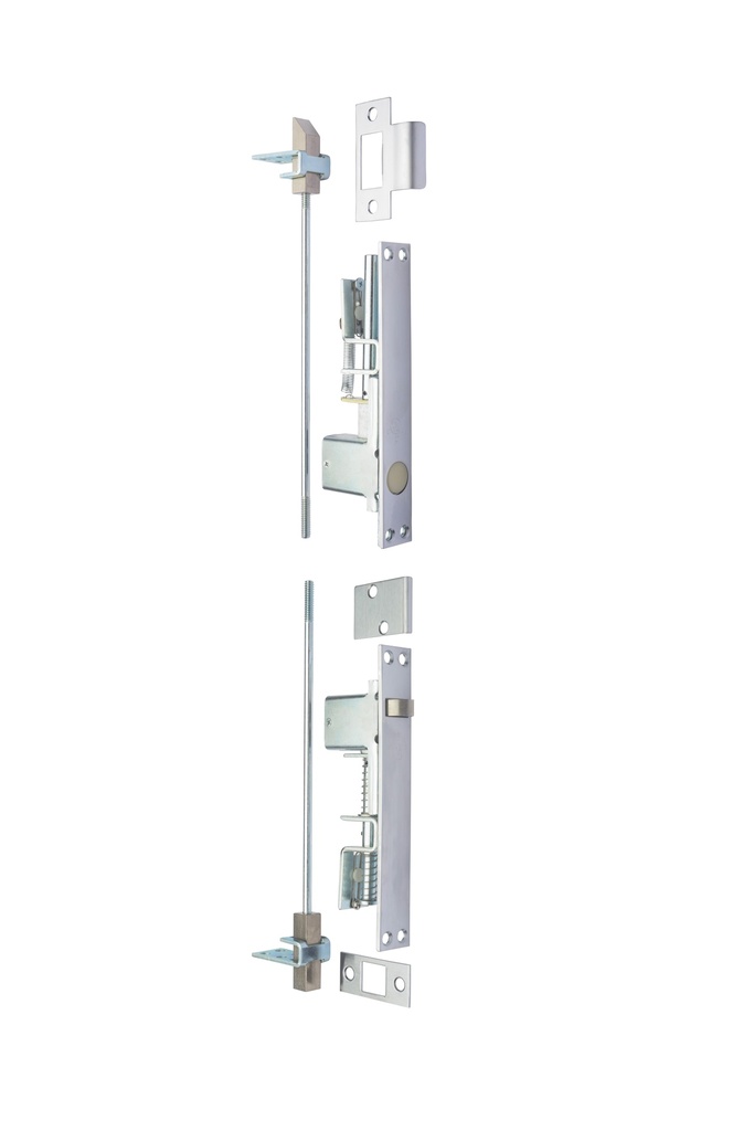 Rockwood 2845 Combination Automatic Flush Bolt Set – UL Listed 3-Hour Fire-Rated Metal Doors