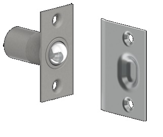 Hager 321R Adjustable Ball Catch – Brass Commercial Door Latch US26D / US10B