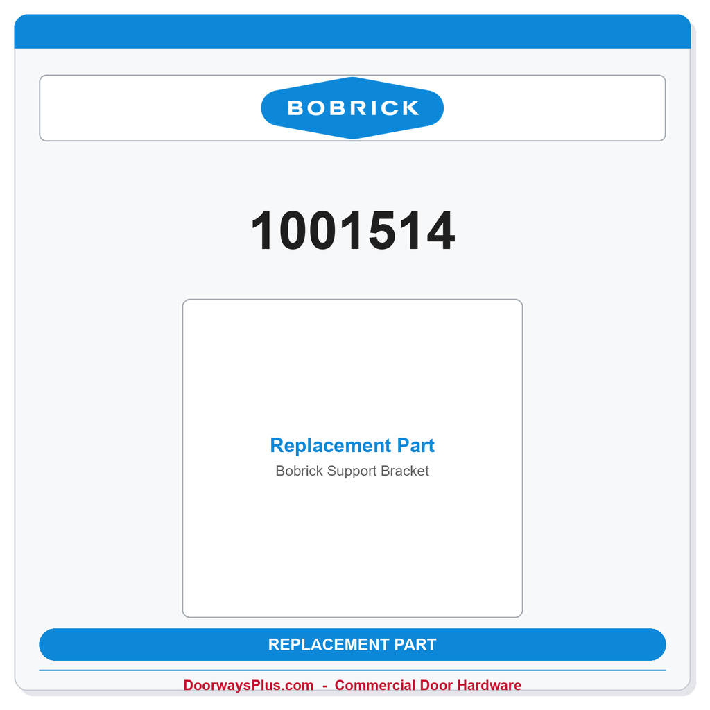 Bobrick 1001514 Support Bracket