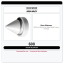 Rockwood 608 Door Silencers for Hollow Metal Frames – 100-Pack
