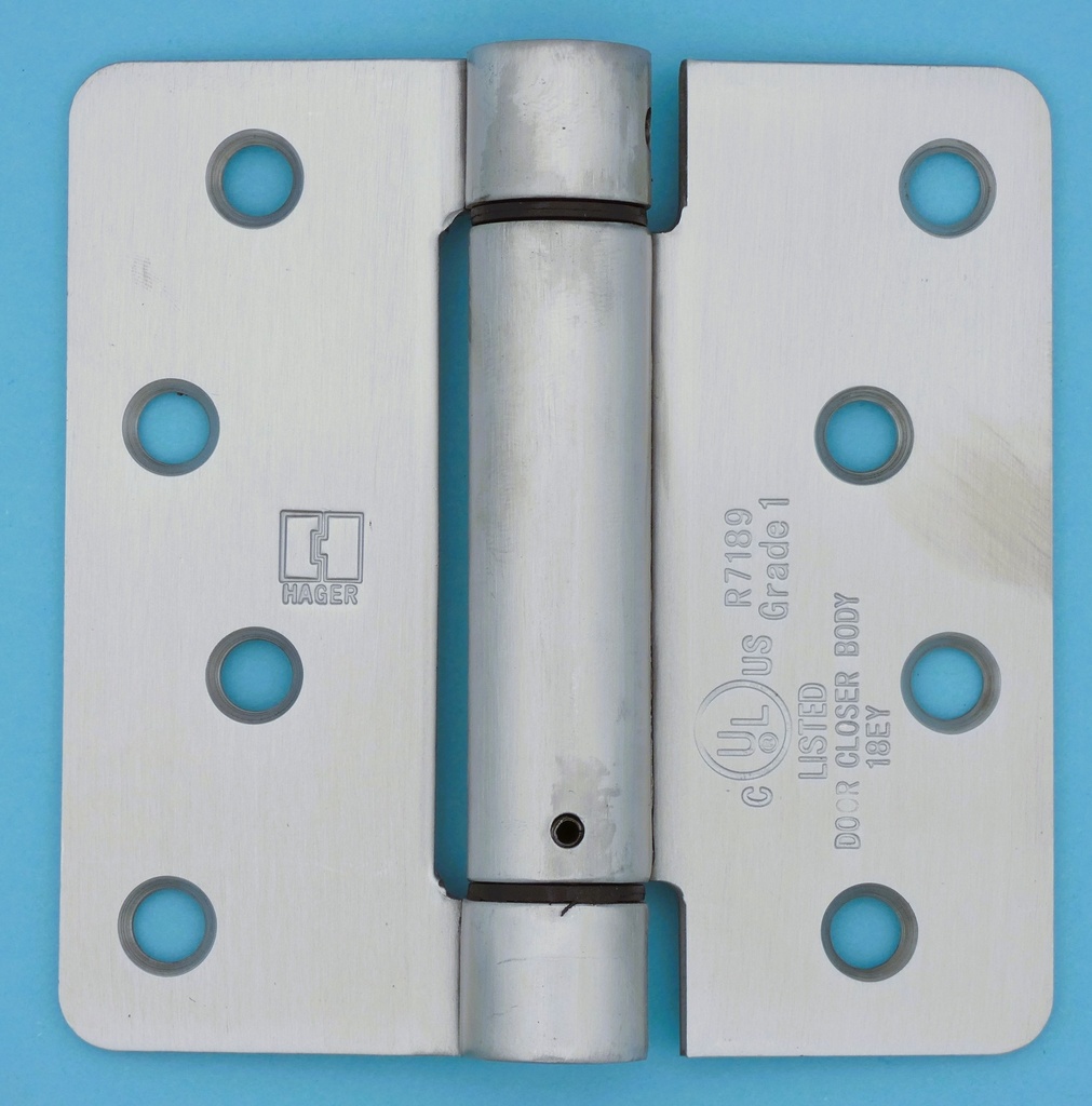 Hager 1761 4x4 Stainless Steel Residential Spring Hinge