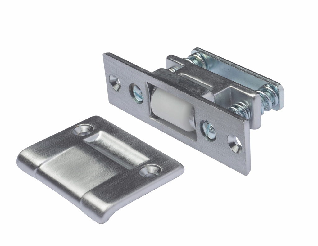 Rockwood 590 Heavy Duty Adjustable Roller Latch – US26D Satin Chrome | ANSI A156.16