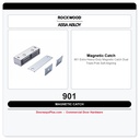 Rockwood 901 Extra Heavy-Duty Magnetic Catch | Dual Triple-Pole Self-Aligning
