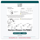 Norton CLP8501 Surface Door Closer | CloserPlus Arm | Full Cover