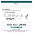 Norton CPS7500 Surface Door Closer | CloserPlus Spring Arm