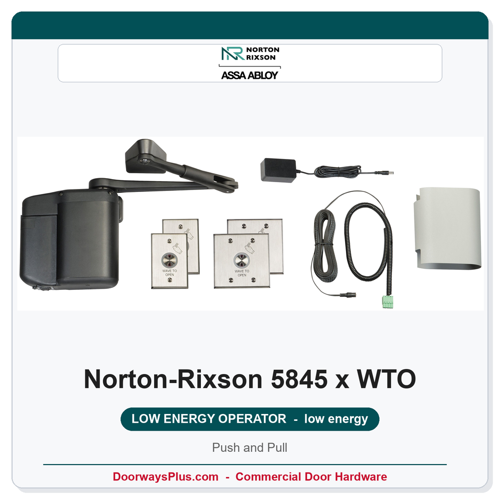 Norton 5845 x WTO Low Energy Operator | Wave to Open | Push and Pull