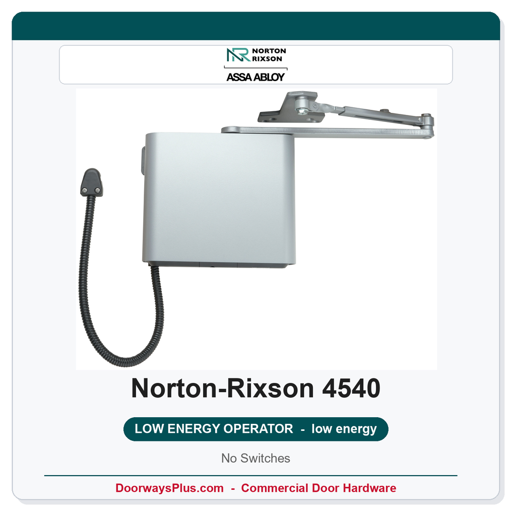 Norton 4540 Low Energy Operator | Push or Pull | No Switches