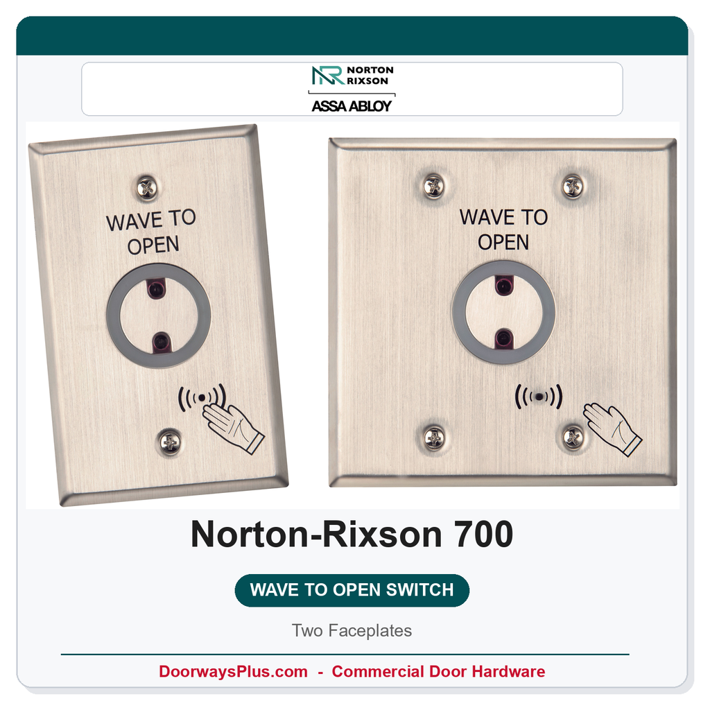 Norton 700 Wave to Open Switch | Two Faceplates