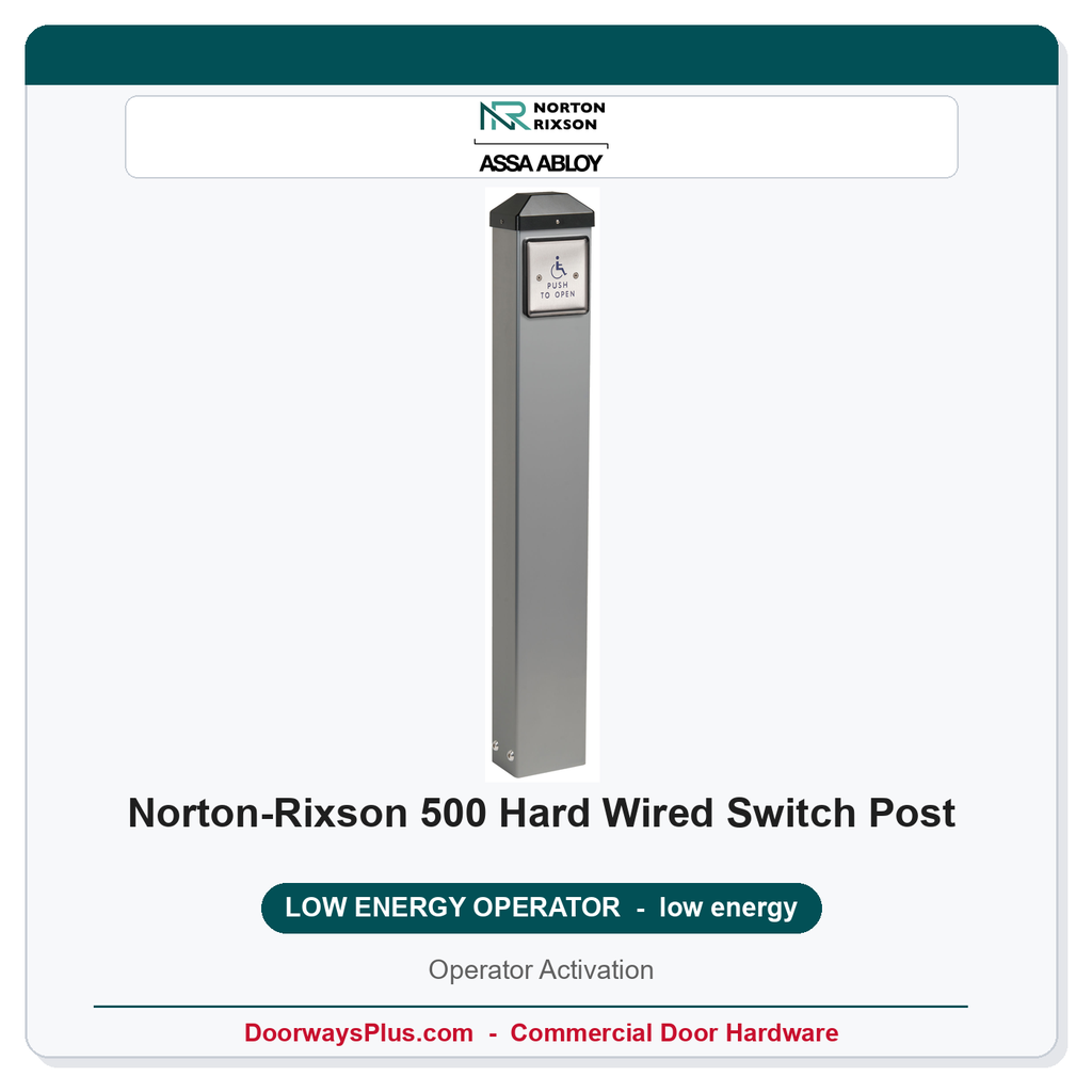 Norton 500 Hard Wired Switch Post | Operator Activation