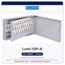 Lund 1201-A Wall Key Cabinet | 90-Key Two-Tag | Made in USA