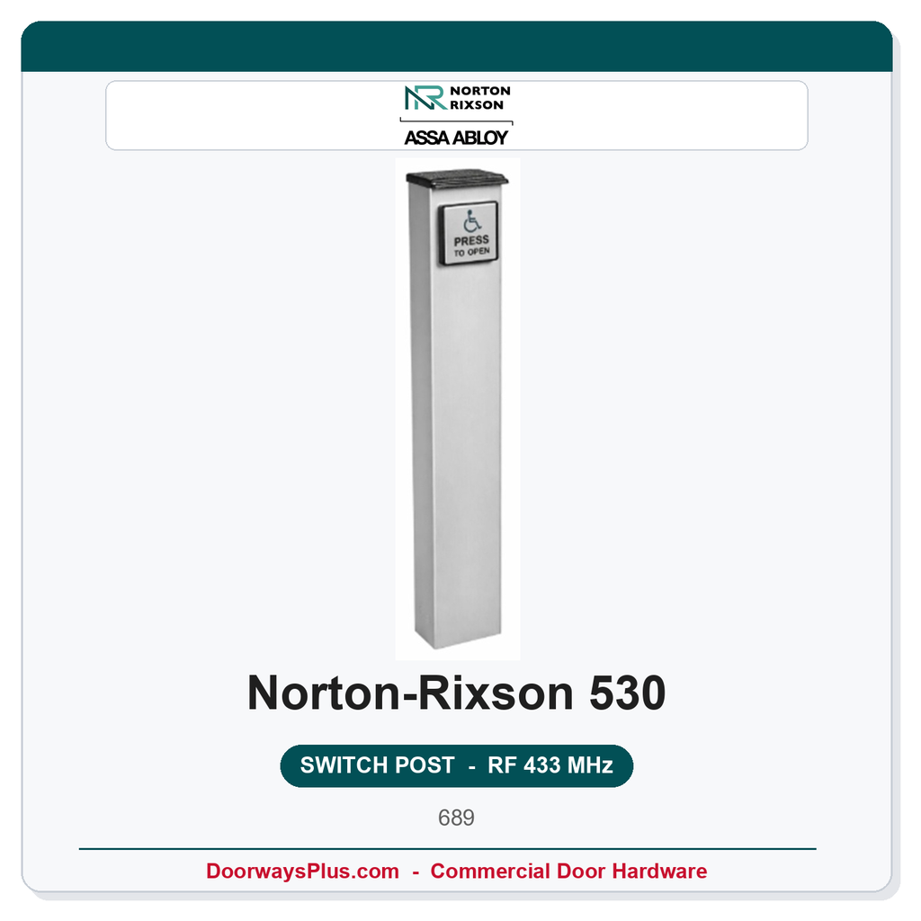 Norton 530 Wireless RF Switch Post | 433 MHz | Operator Activation