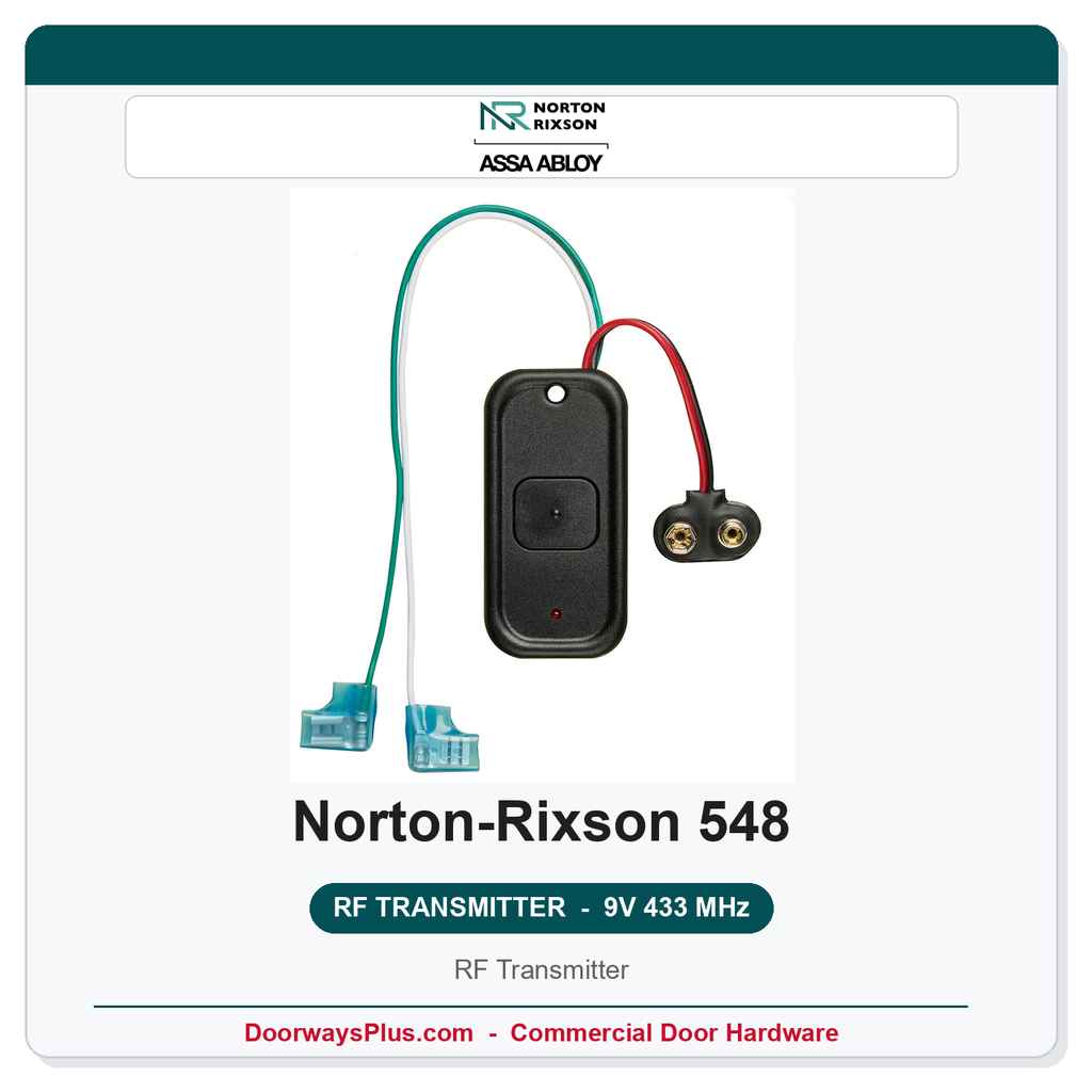 Norton 548 RF Transmitter | 9 Volt | Converts Hard Wire to RF