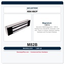 Securitron M82B Magnalock 1,800 lb Holding Force | BondSTAT | Dual Voltage 12/24 VDC