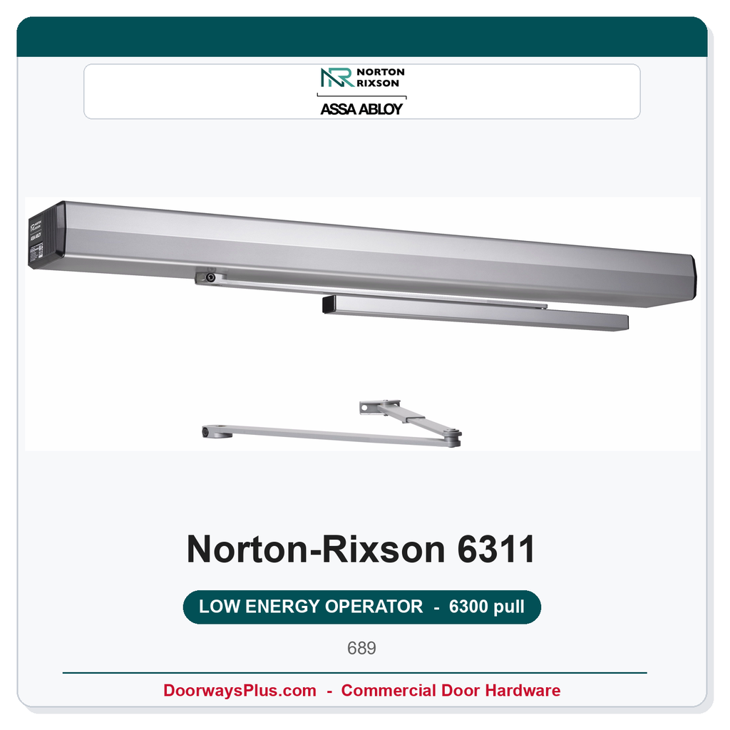 Norton 6311 Low Energy Operator | Pull Side | 6300 Series