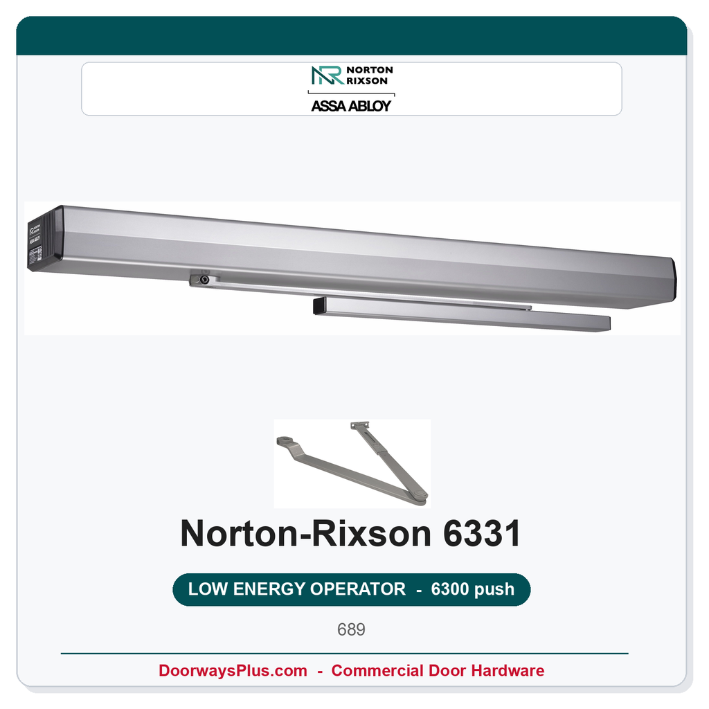 Norton 6331 Low Energy Operator | Push Side | 6300 Series