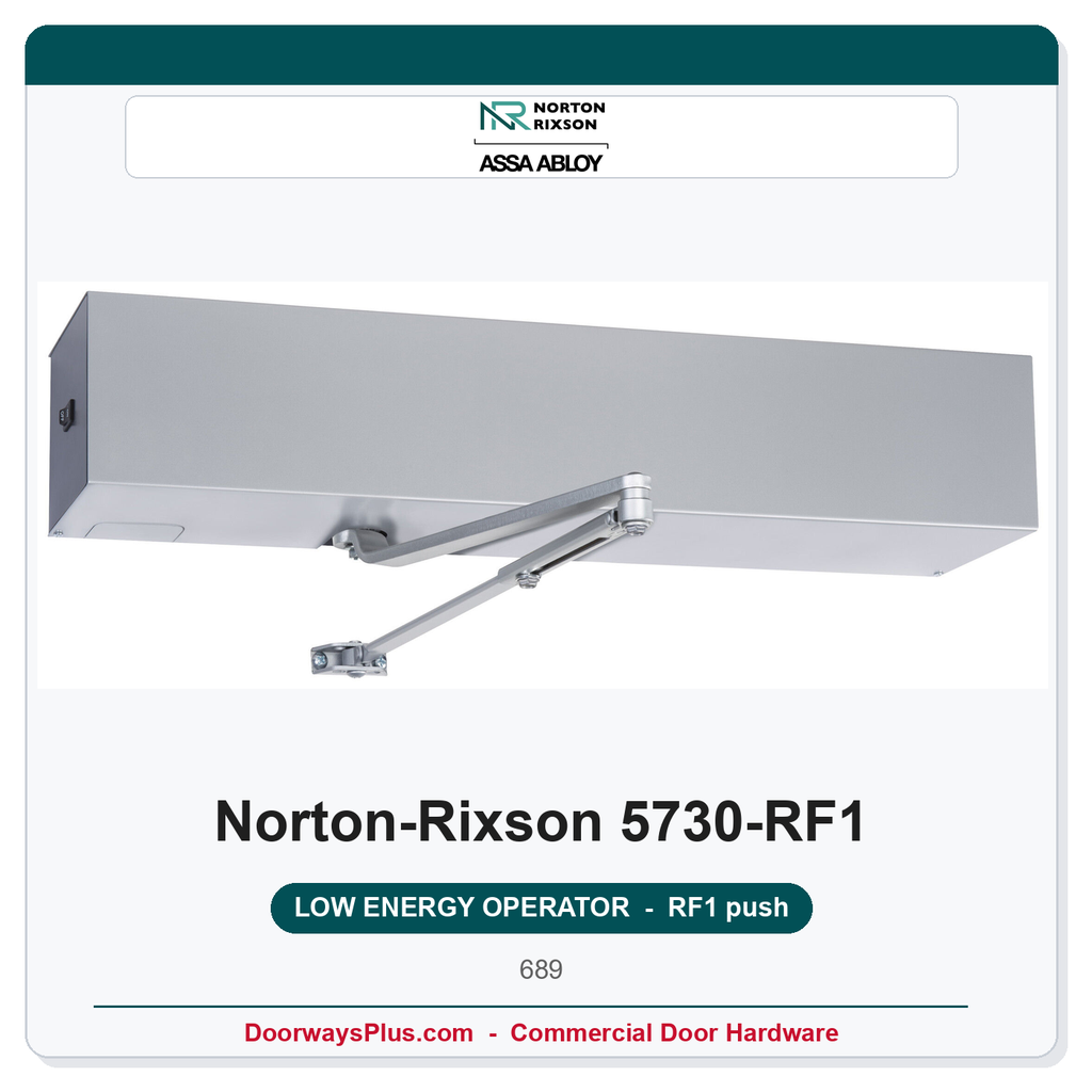 Norton 5730-RF1 Low Energy Operator | Push Side | Radio Frequency