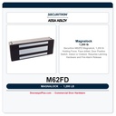 Securitron M62FD Magnalock 1,200 lb | Face drilled