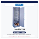 Lund D-760 Floor Key Cabinet | 760-Key Duplicate Keys | Made in USA