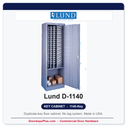 Lund D-1140 Floor Key Cabinet | 1140-Key Duplicate Keys | Made in USA