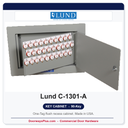 Lund C-1301-A Flush Recess Key Cabinet | 90-Key One-Tag | Made in USA