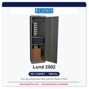 Lund 2502 Combo Floor Key Cabinet | 1200-Key Two-Tag | Made in USA