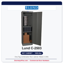 Lund C-2503 Combo Floor Key Cabinet | 1600-Key One-Tag | Made in USA