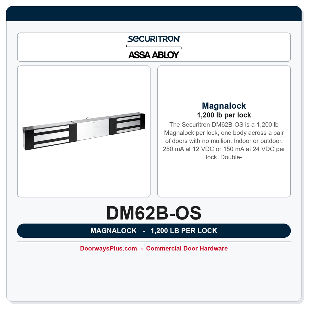 Securitron DM62B-OS Magnalock | 1,200 lb per lock