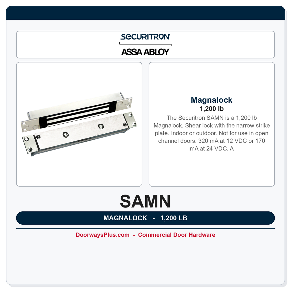 Securitron SAMN Magnalock | 1,200 lb