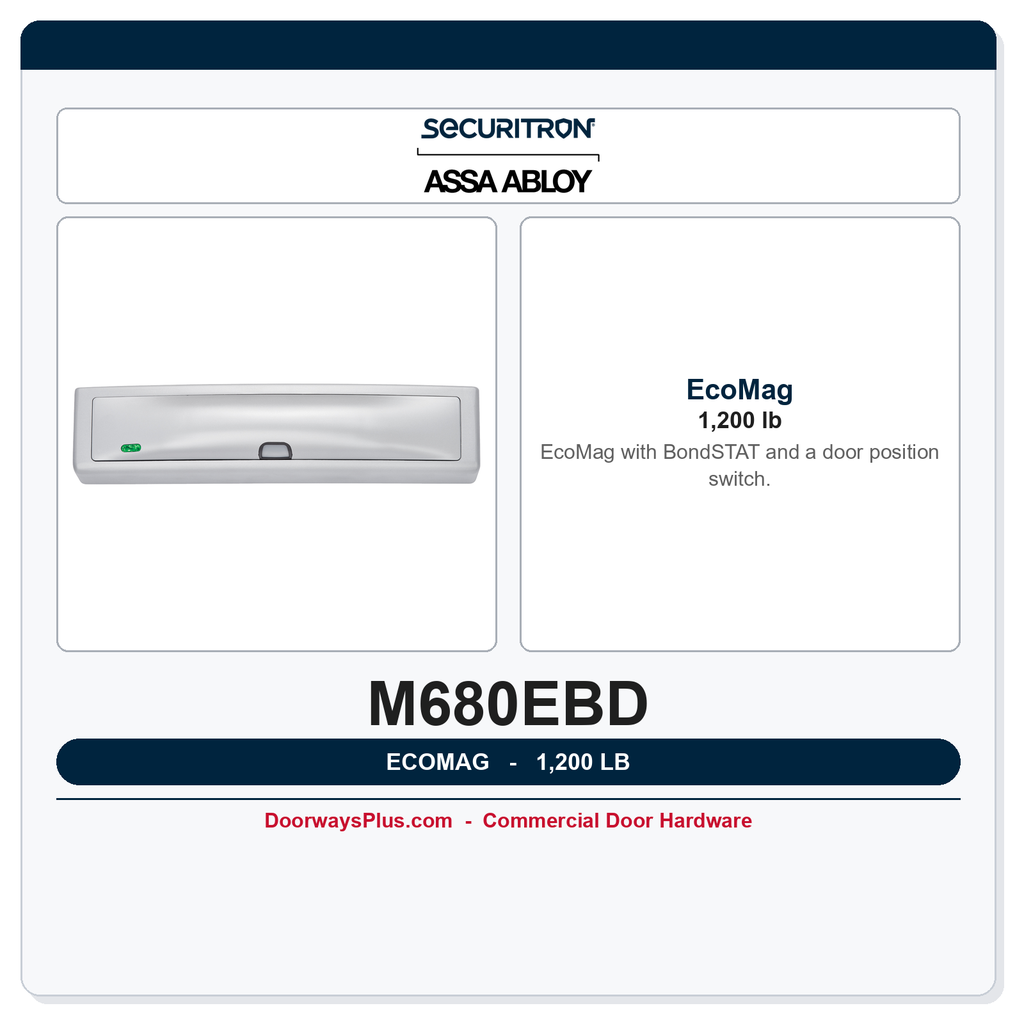 Securitron M680EBD EcoMag | 1,200 lb | Indoor