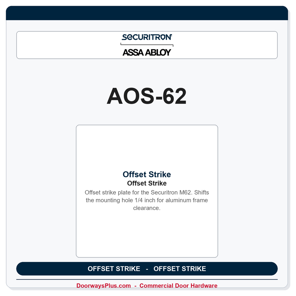 Securitron AOS-62 | Offset Strike