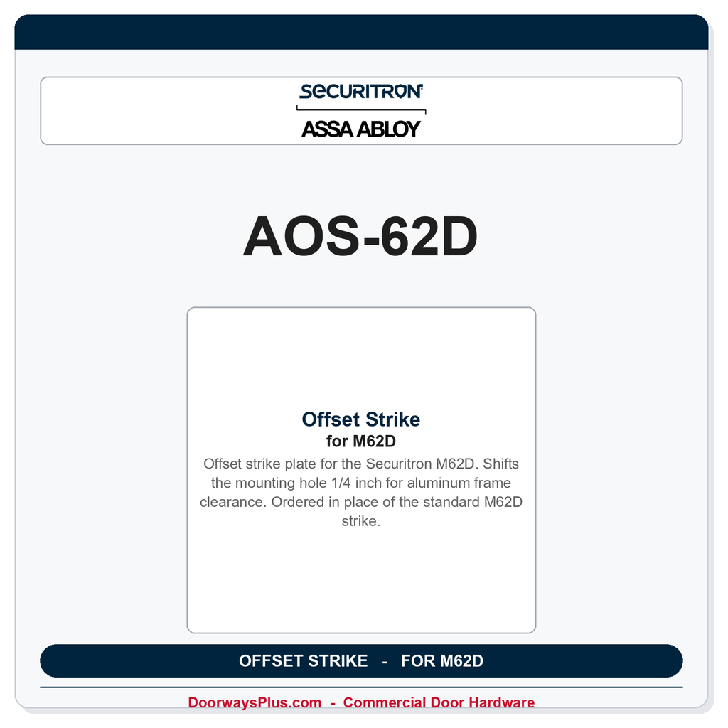 Securitron AOS-62D | Offset Strike
